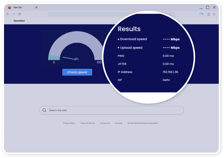 Speed Test Meter and Search
